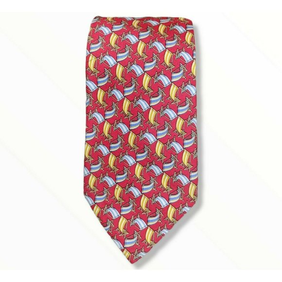 Salvatore Ferragamo Other - Salvatore Ferragamo Silk Necktie Mens Lounge Beach Chairs